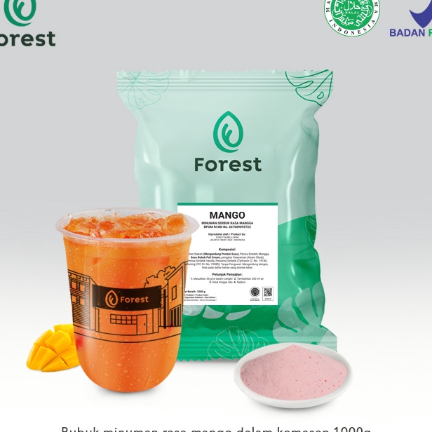 

✔ Bubuk Minuman MANGO Powder - FOREST Bubble Drink
