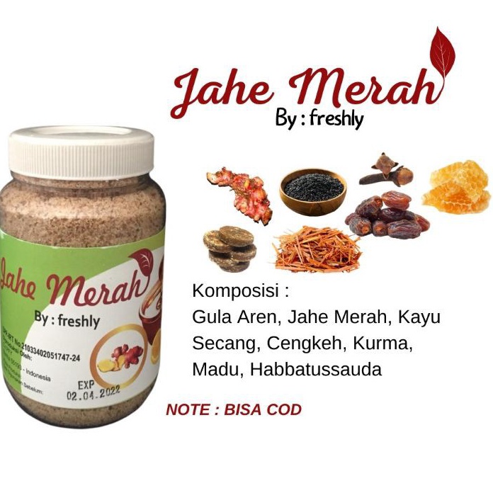 

New JAHE MERAH BY FRESHLYLEMON(1JM)