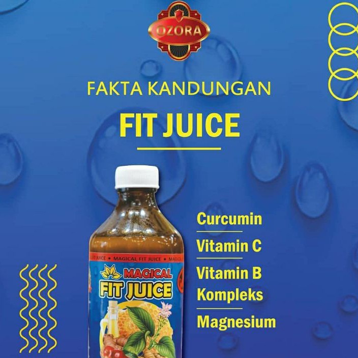 

✓ Ozora MAGICAL FIT JUICE 325ml Herbal Jantung Stroke Lemon Madu cuka apel Jahe Temulawak Kunyit