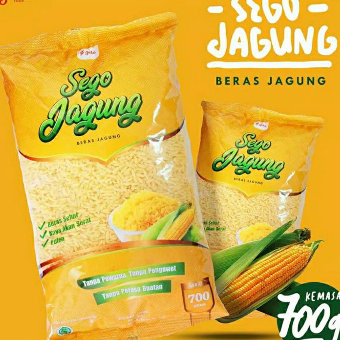 

ZCCZ3523㊦ Sego Jagung / Beras Jagung / Nasi Jagung 700 gram ㊫