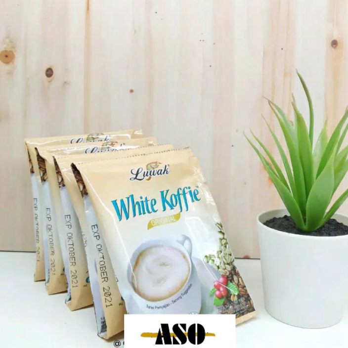 

Ready Stok Kopi Luwak white Coffe original 20g RENCENG ( ISI 10)