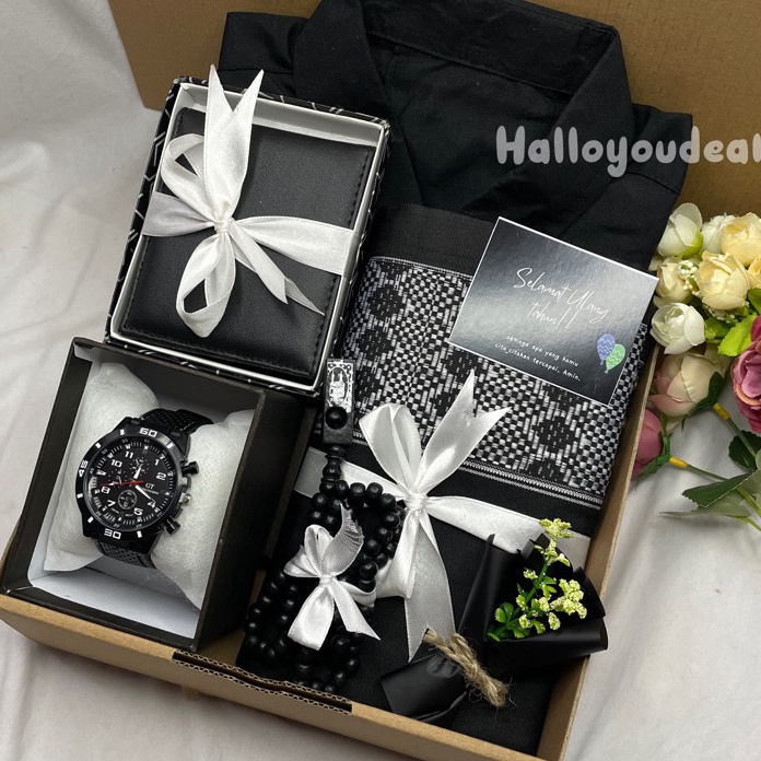 

[KODE 77] [BISA COD] - Giftbox/kado/hampers kemeja polos sarung cowok