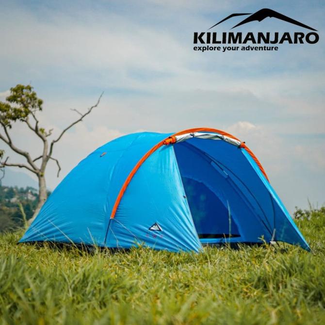 Tenda LWY Tenda Camping Double Layer Kapasitas 4-5 Orang