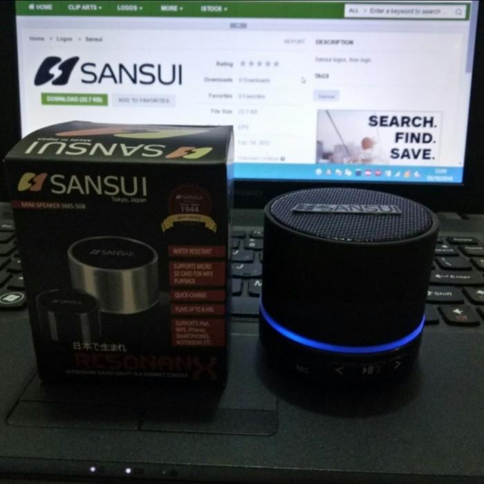 Speaker Mini Sansui Sm 508 Speaker Portable Bluetooth Play Musik Hp