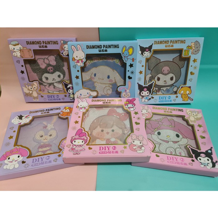 

Terlaris Diy Frame Diamond Painting Sticker Sanrio Stiker Diamond Kuromi Melody