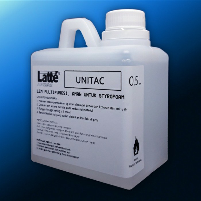 

Terlaris Lem Styrofoam 1/2 Liter Latte Unitac