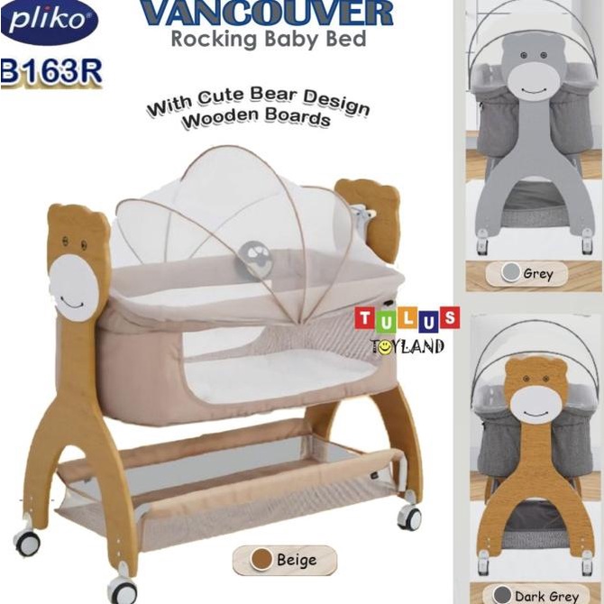 Box Bayi Pliko Vancouver Rocking Baby Bed Music Light Ayunan Bassinet