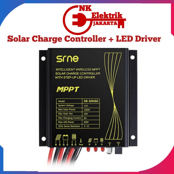 Terlaris Srne Sr-Mh60 Solar Charge Controller Mppt + Driver 3 In 1