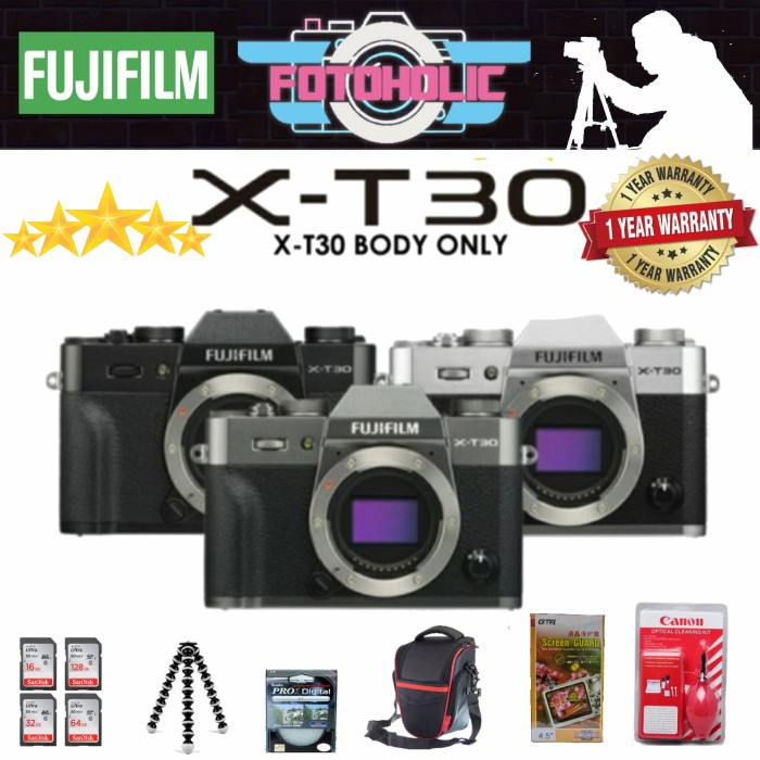 Fujifilm Xt30 Bo/Fujifilm X-T30 Body Only/Kamera Fujifilm Xt30 Body