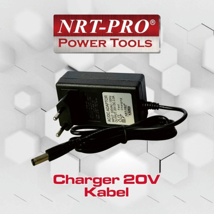 Terlaris Nrt Pro Charger Bor Cordless 20V Cas Mesin Bor Baterai 20 V