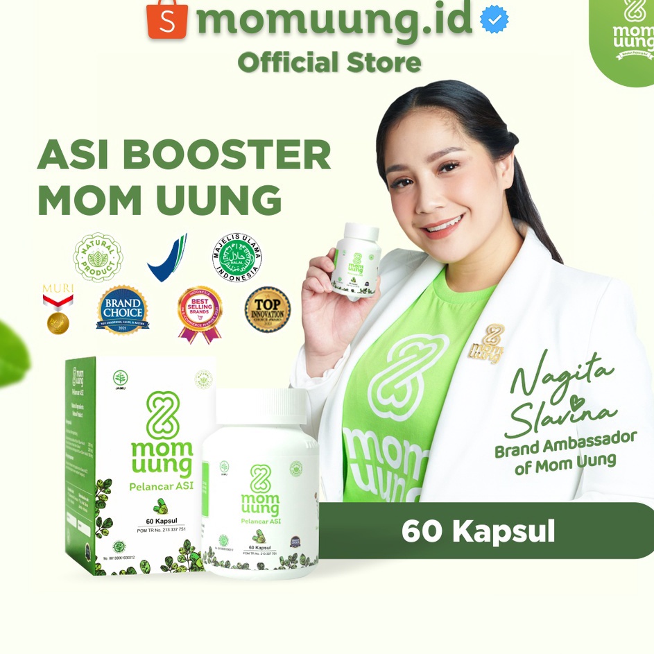 [KODE PRODUK PYJD93449] KELORCAP MOMUUNG MOM UUNG BOOSTER ASI PELANCAR ASI 60 KAPSUL HALAL BPOM HERB