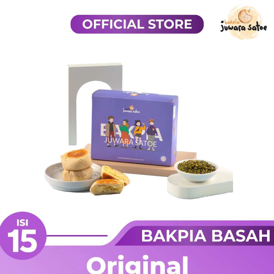 

➫Promo PN8OA BAKPIA BASAH KACANG HIJAU ORIGINAL ISI 15 - BAKPIA JUWARA SATOE OLEH OLEH KHAS JOGJA B55 ✫Ready Stock