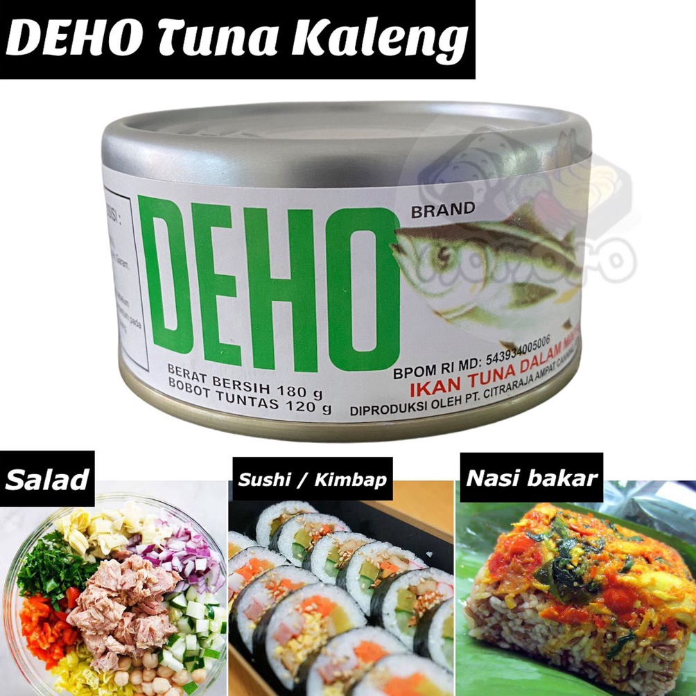 

⁂Stock Banyak 9HIFU Deho Chunk Tuna in Oil 180 gram / Ikan Tuna Kaleng dalam Minyak 180gr F58 ↕Seller