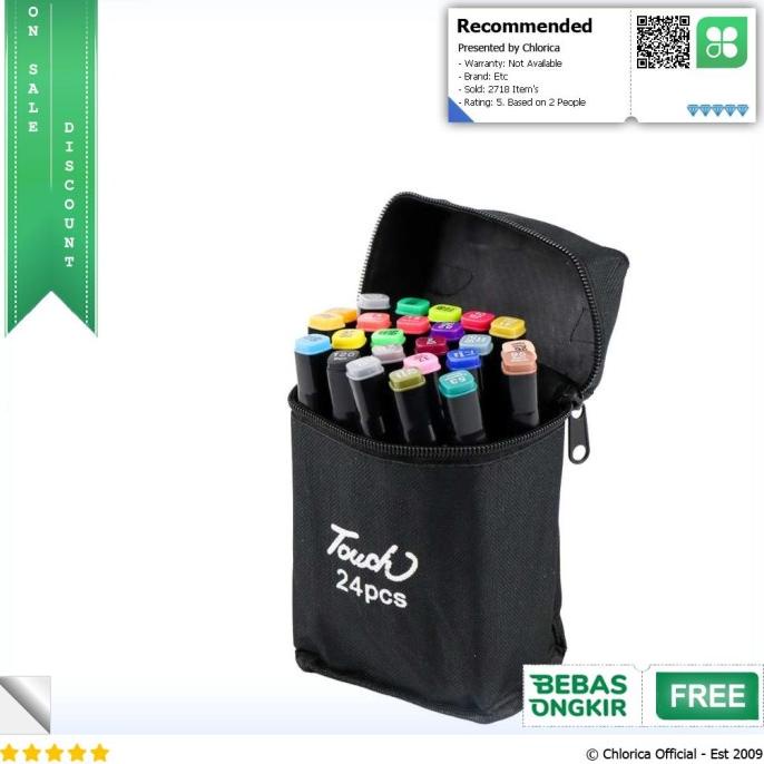 

Terlaris EZONE Spidol Dual Side Fine Art Brush Pen Art Marker Set - HL0270 SALE