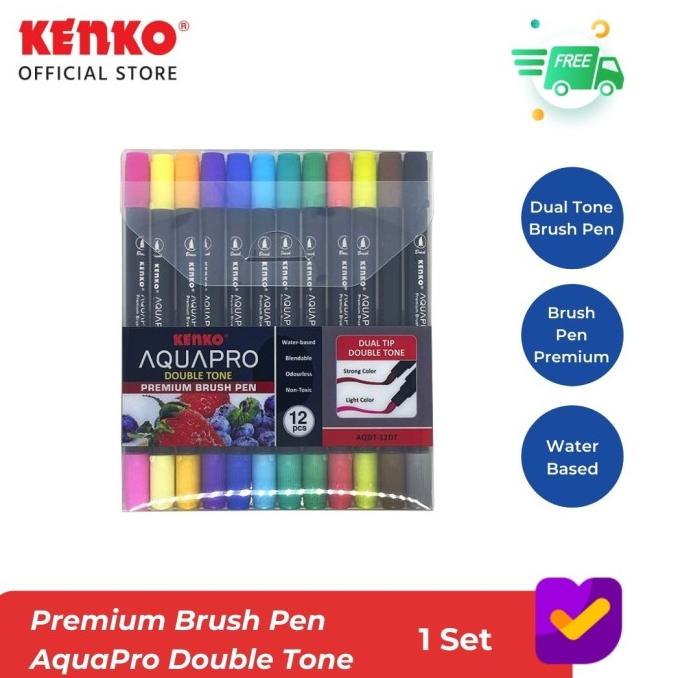 

Terlaris KENKO BRUSH PEN / CALLIGRAPHY BRUSH PEN AQUAPRO DOUBLE TONE SALE