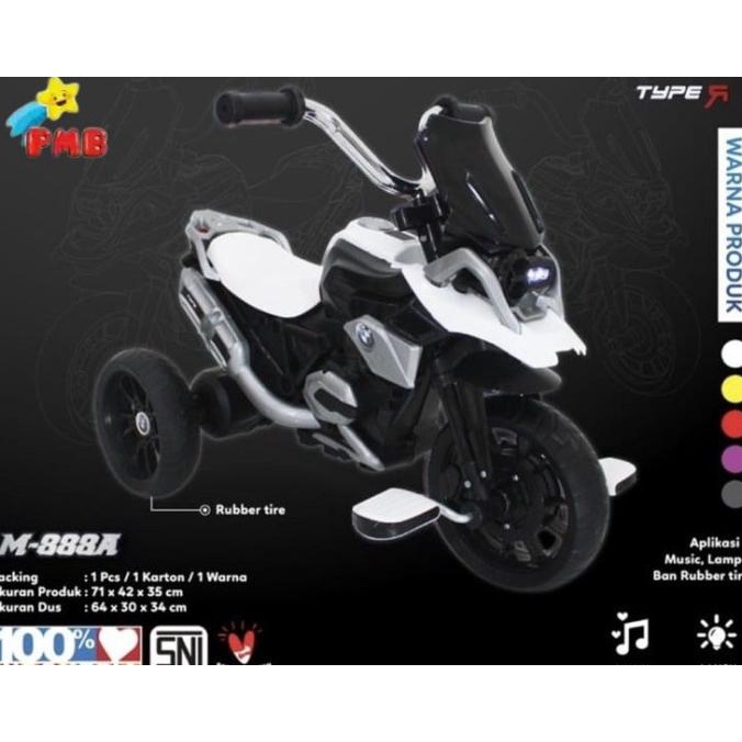 Sepeda Motor Aki Gowes Anak PMB MOTOR TYPE M888 M-888A