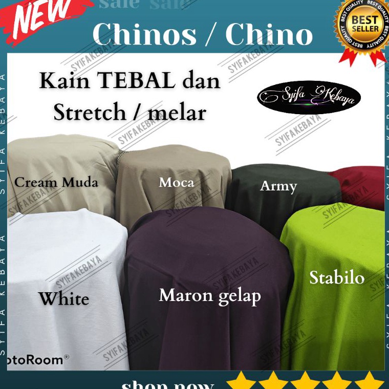 Murah Lebay Kain Chino Stretch Kain Chinos Kain Chinos Meteran Bahan Premium