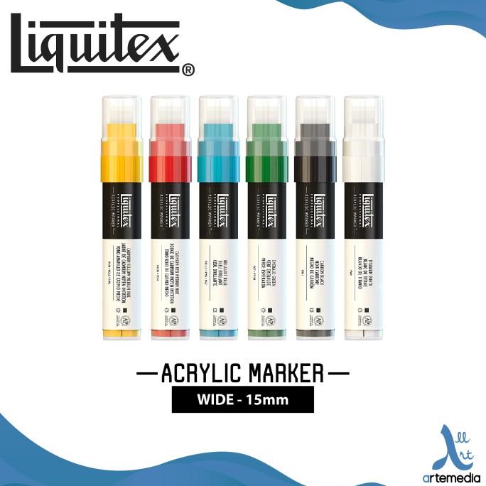 

Cat Akrilik Liquitex Marker Wide 15mm Acrylic Color Paint - 02/03