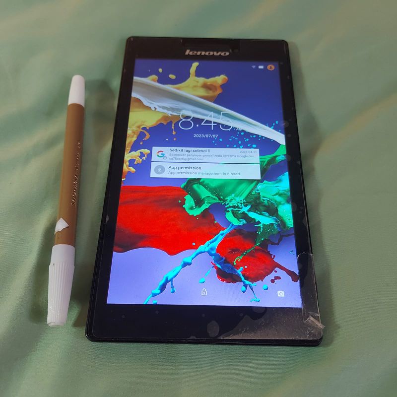 Tablet LENOVO Tab 2 A7-10F Bekas Admin OL Wifii Only