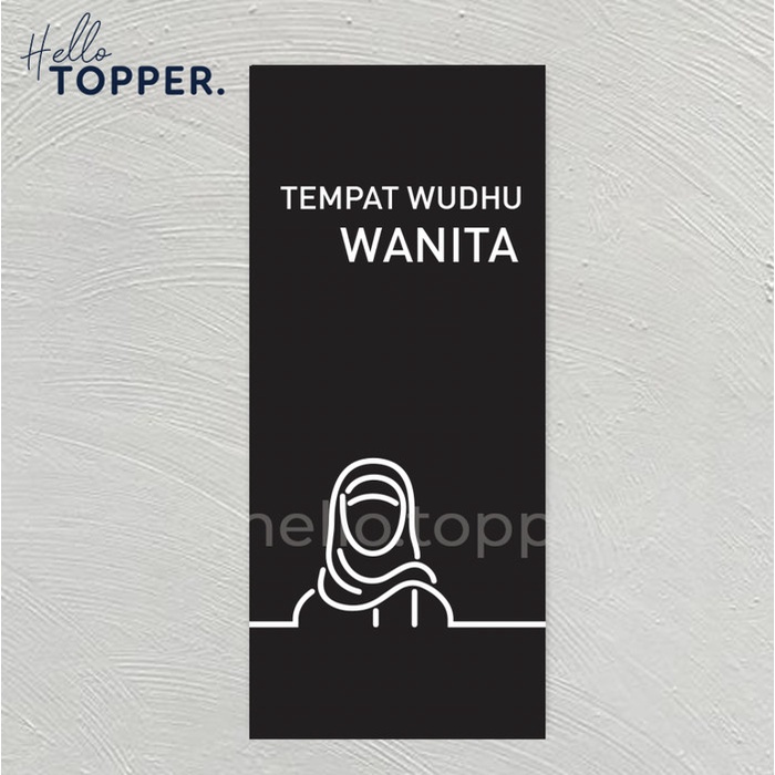 

Terlaris Rak Sign Label Akrilik Tempat Wudhu Wanita Tempat Wudhu Acrylic Signage