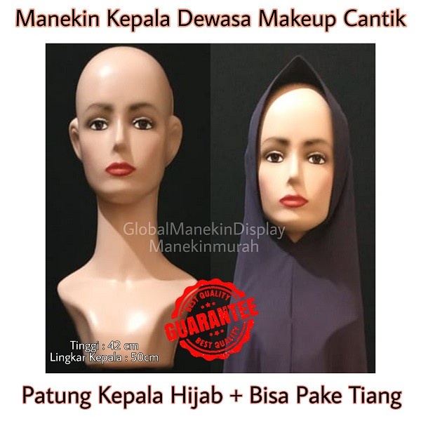 Terlaris Manekin Kepala Wanita Kepala Jilbab Patung Kepala Wanita Cantik