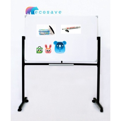 

Bestseller Whiteboard Standing Magnetik 60X90 Cm Ecosave Papan Tulis Roda 60 X 90