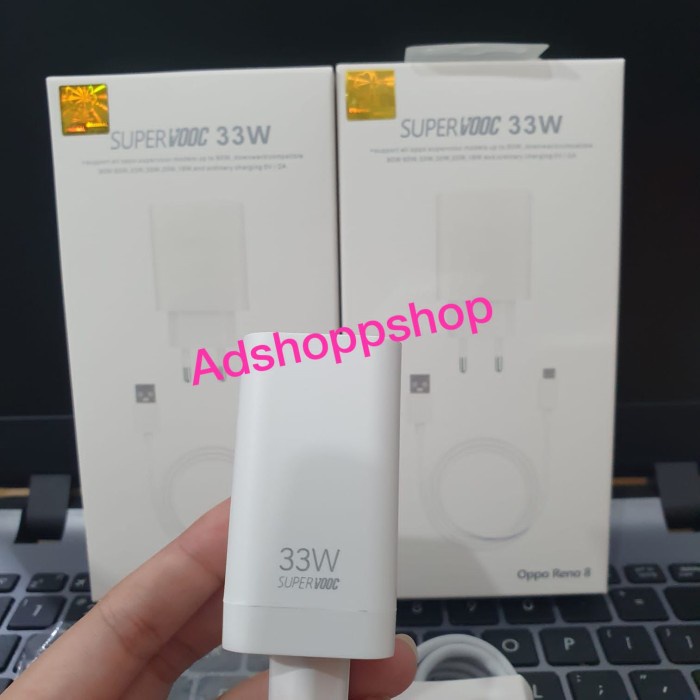 Terlaris Charger Oppo 33Watt Surpot Super Vooc Reno 8 4G Original