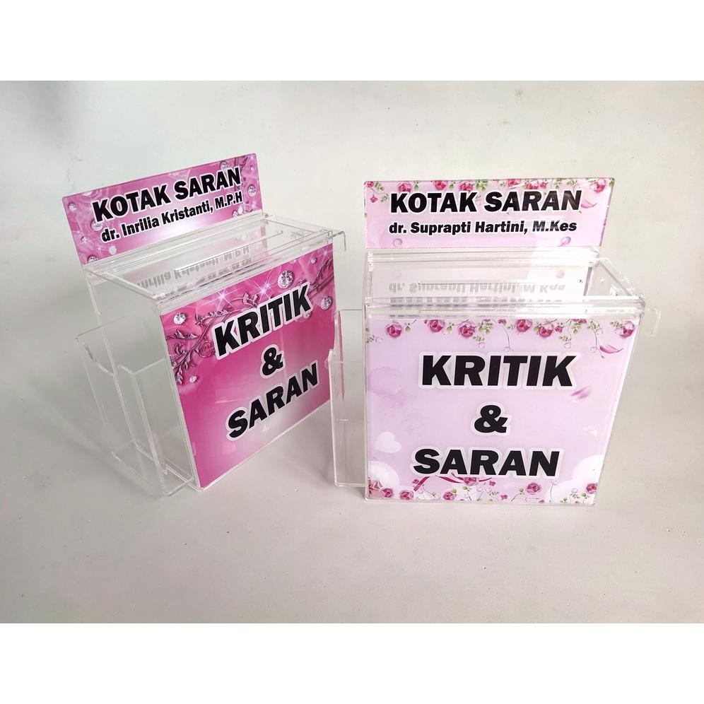 

Promo Akrilik Kotak Saran Wxy