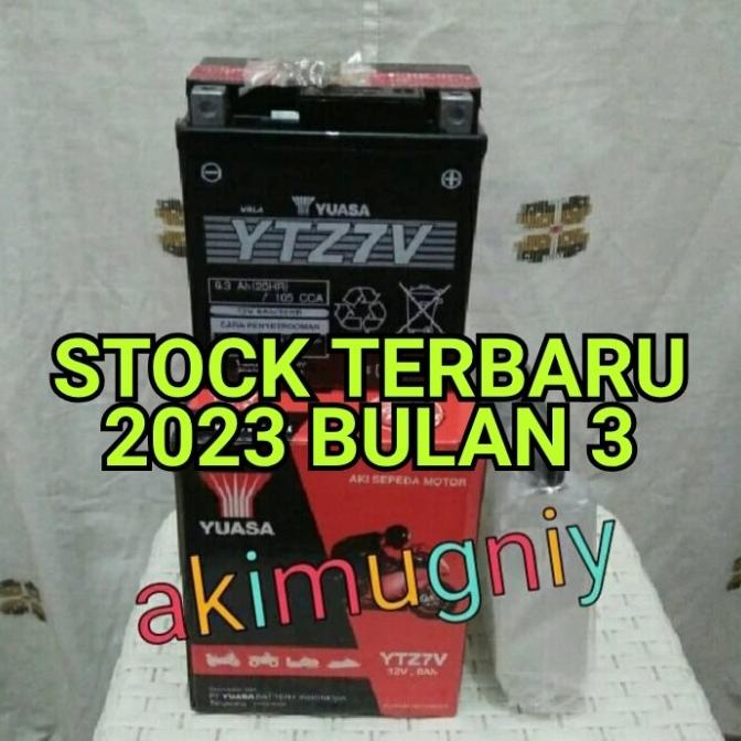 Aki Motor Aki Motor Nmax Lexi Yuasa Ytz7V Gtz7V 12V 6Ah Stok Terbatas