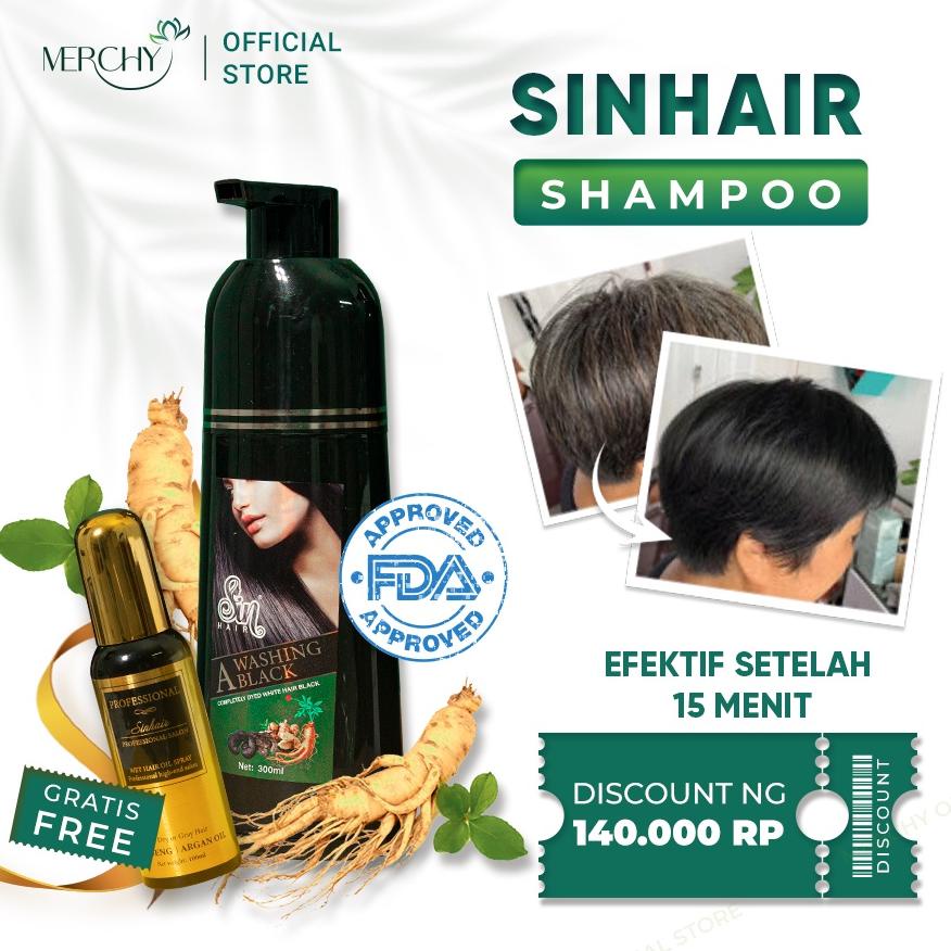 Populer Hair Color Shampoo, Sin Hair Penghitam Rambut Uban Sin Hair Shampoo Jepang Wxy