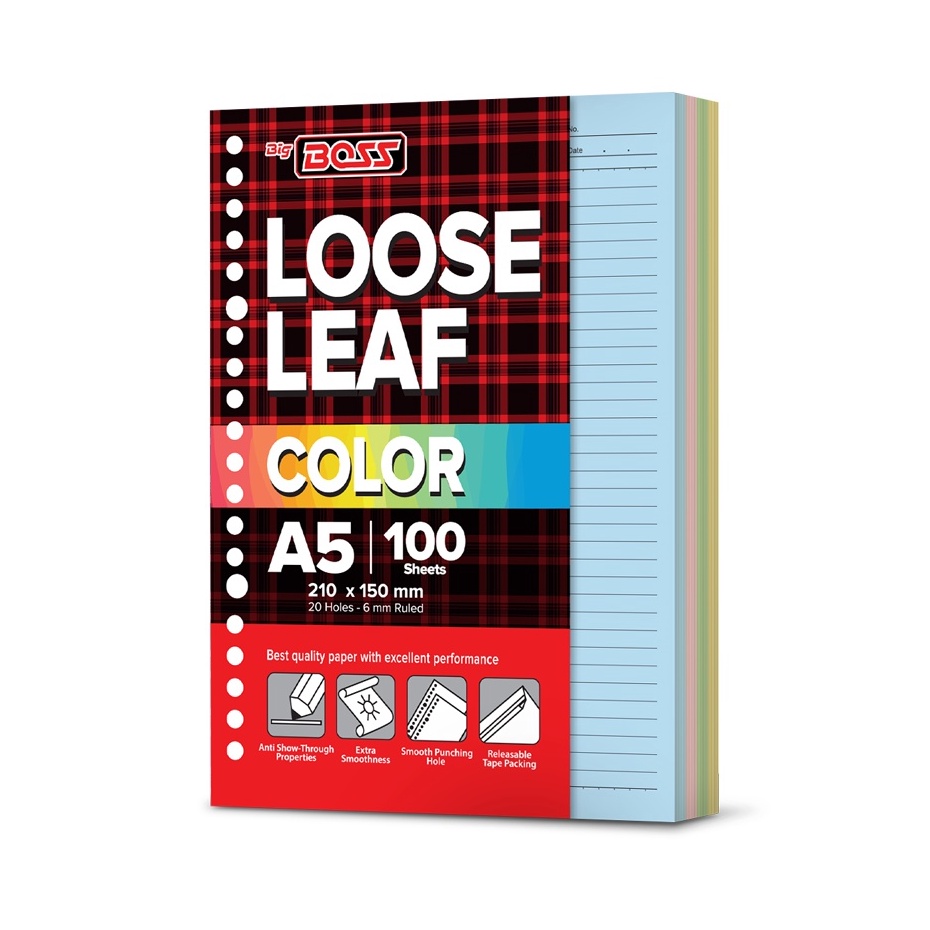 

[KODE PRODUK YETB08183] [Arjuna] Big Boss Loose Leaf A5 100 Lembar Rainbow