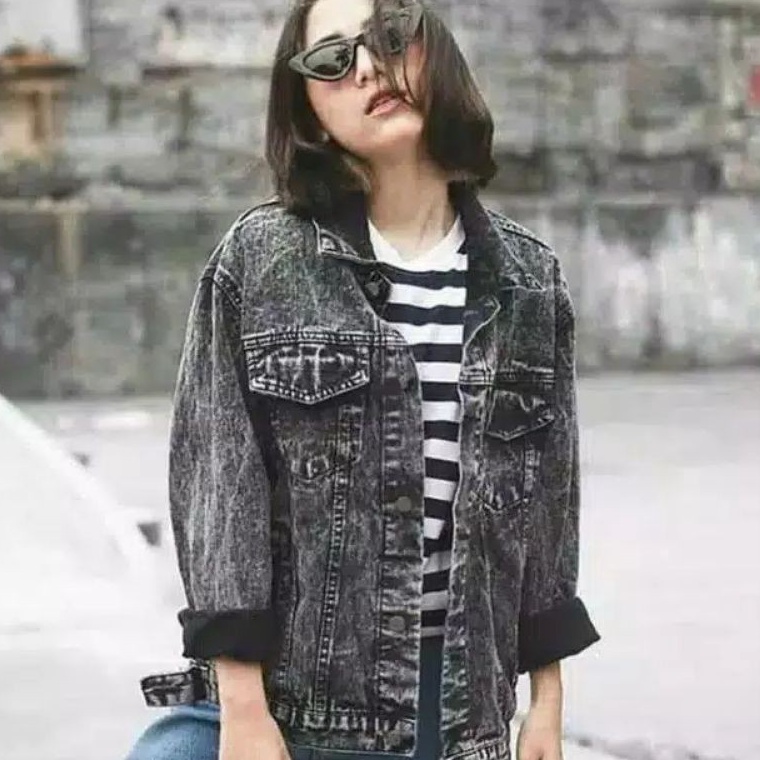 ♠  JAKET JEANS WANITA//JAKET JEANS SNOW//JAKET BIONDY CEWEK PREMIUM/JAKET DENIM WANITA STANDAR JUMBO