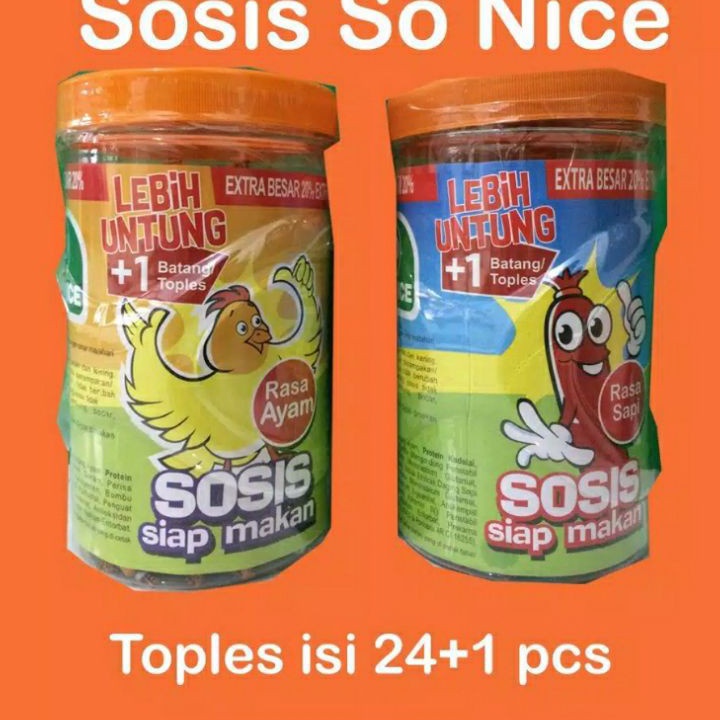 

ズ V 7363 Sosis So Nice Ayam / Sapi / Otak-Otak (24+1 Pcs @17g) 【F⚡ASH SALE✅】 ♫