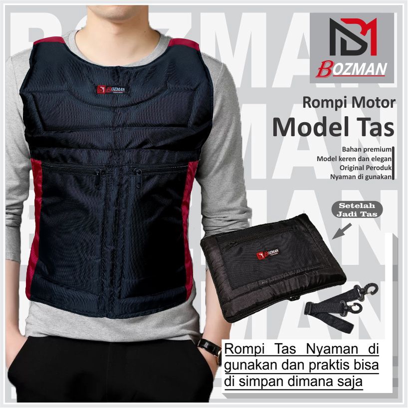 Rompi Motor Tas Pelindung Dada Cordura Premium