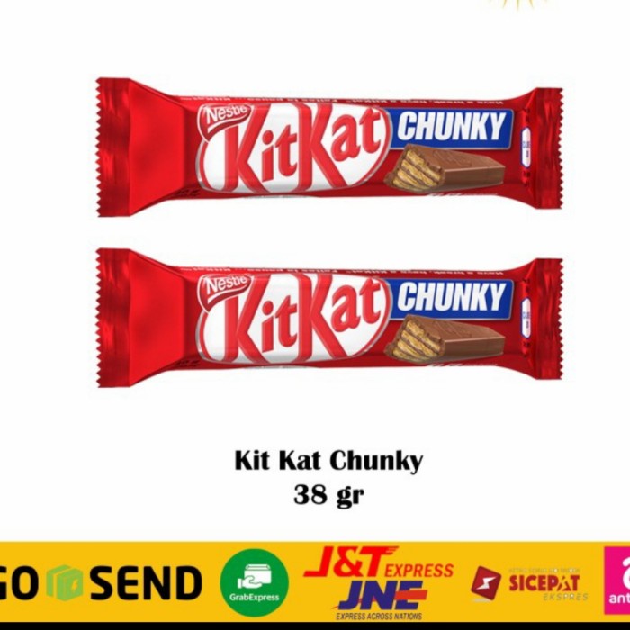 

Kit Kat Chunky Wafer Coklat Susu (24 Pcs X 38Gr) Terlaris