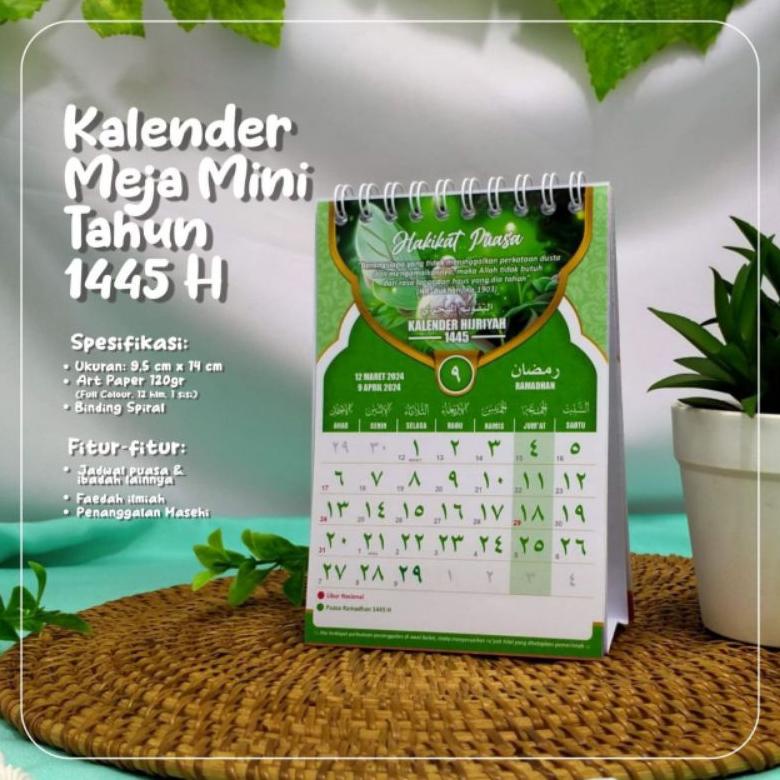 

Limited Kalender Hijriyah 1445 H Model Duduk (Meja) Ukuran Mini