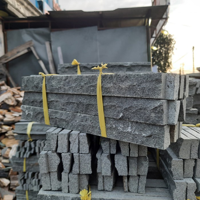 batu alam susun sirih andesit
