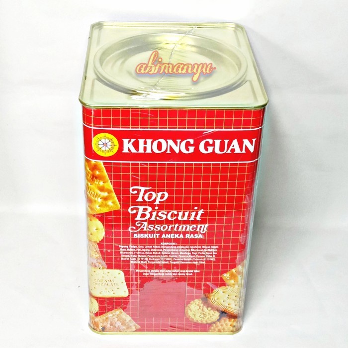 

Khong Guan Top Biscuit Assortment 1600Gr / Biskuit Khong Guan Kaleng