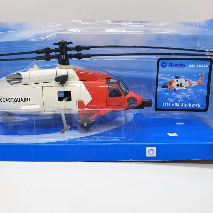 Diecast Helicopter Coast Guard Hh-60J Jayhawk Newray 1:60 Sky Pilot