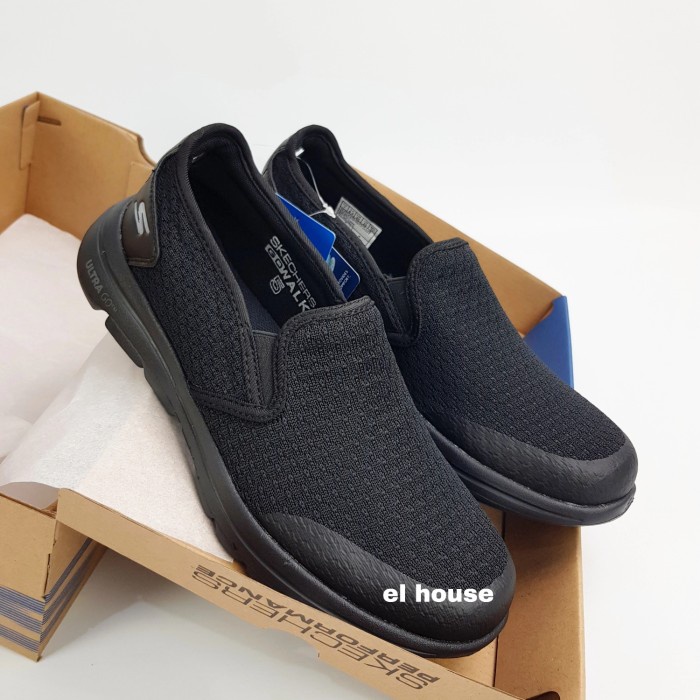 Terlaris Skechers Gowalk 5 Apprize - Full Black / Sepatu Pria