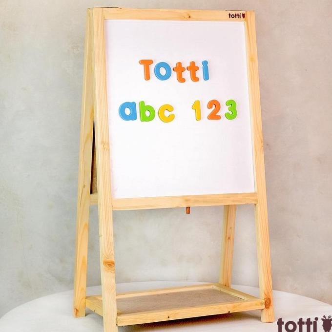 

Wooden 2In1 Magnetic Board/Papan Tulis Lipat 2In1 #Gratisongkir ---NEW---