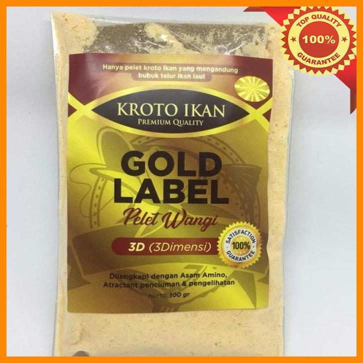 (UIK) PELET WANGI 3D - GOLD LABEL DR KROTO IKAN