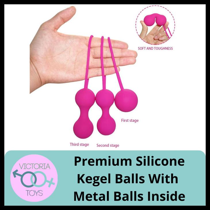 

(READY) PREMIUM SILICONE KEGEL BALL WITH METAL BALLS INSIDE / BOLA SENAM KEGEL KODE 953