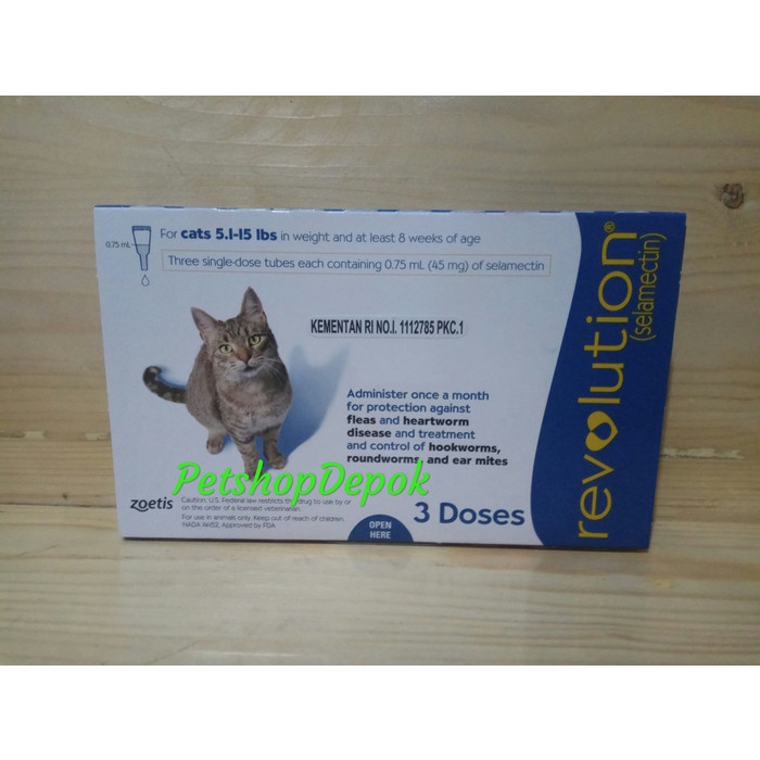 Revolution Cat Revolution Kucing Blue Obat Kutu Kucing Tetes Tube