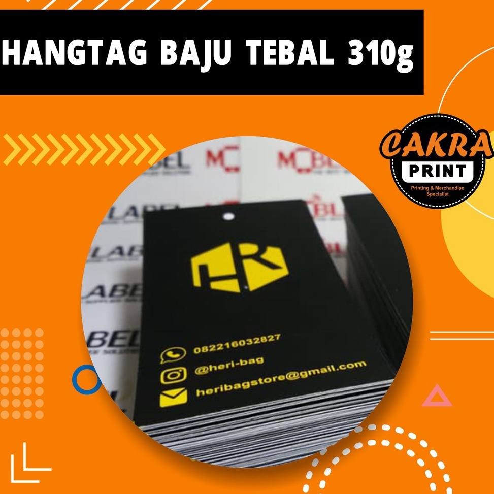 

>D2289) ⭐⭐⭐⭐⭐ hangtag / tag label baju tebal (isi 100 pcs)