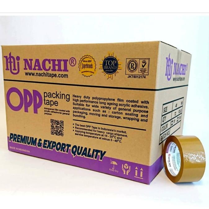 

Lakban Isolasi Tape Nachi 2 inch 1 DUS / 72 ROLL