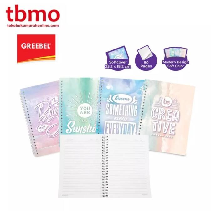 

TBMO GREEBEL RING BOOK 8080 B5C / NOTEBOOK SPIRAL / BUKU CATATAN