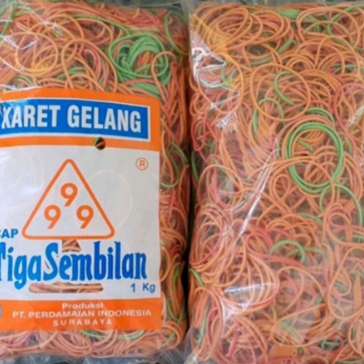 

【murah】 KARET GELANG (1KG) CAP 999
