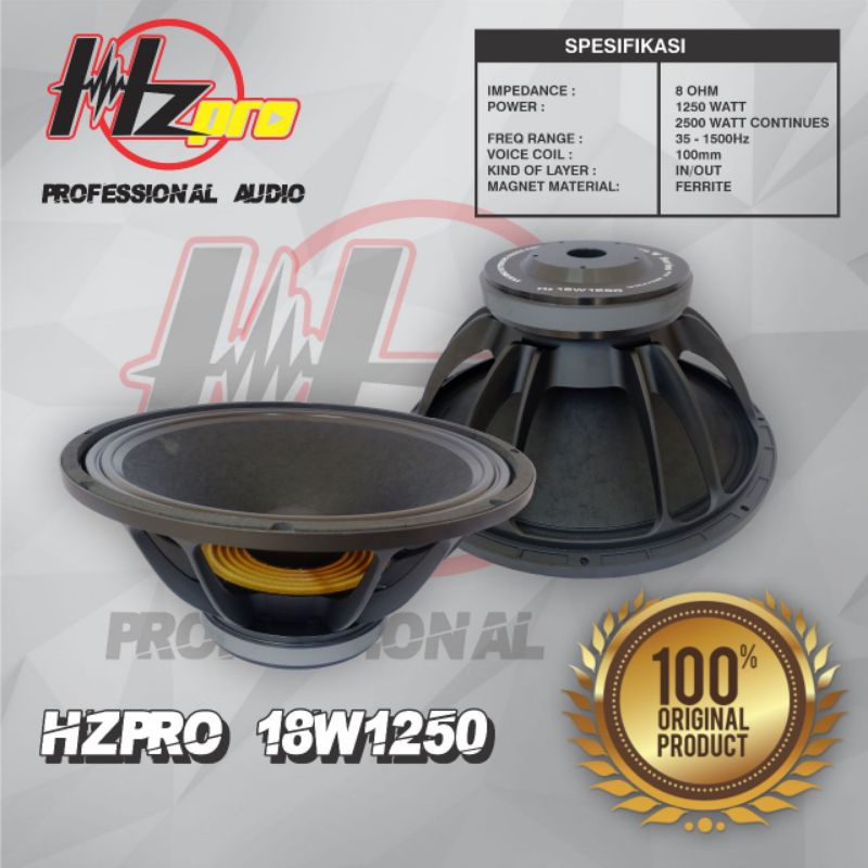 Speker hz pro 18w1250