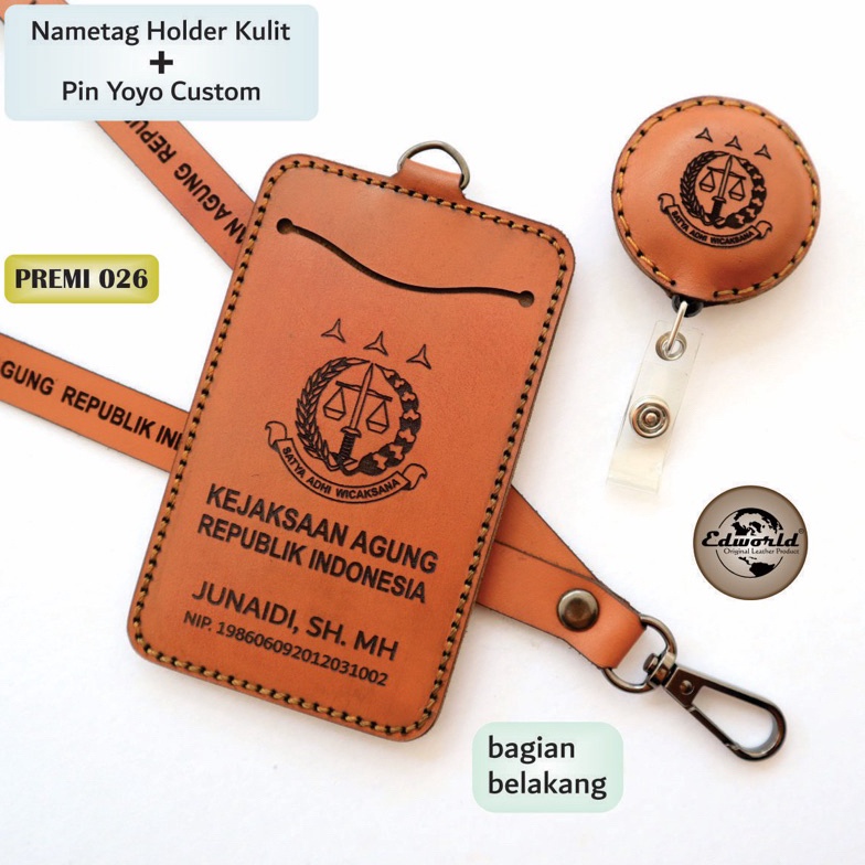 

Readystock.. Nametag Holder Yoyo Kulit Asli 45